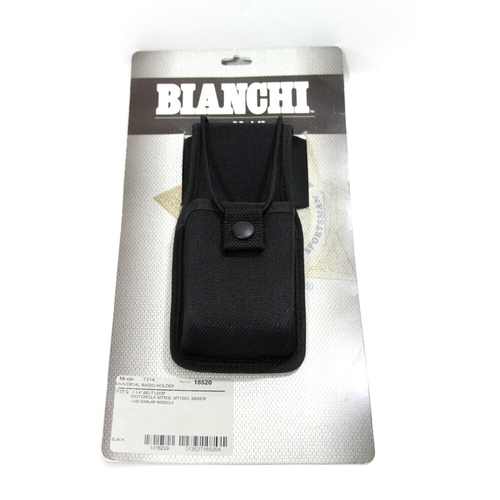 Bianchi AccuMold 7314 Universal Radio Holder Case Duty 2.25" Belt New Black